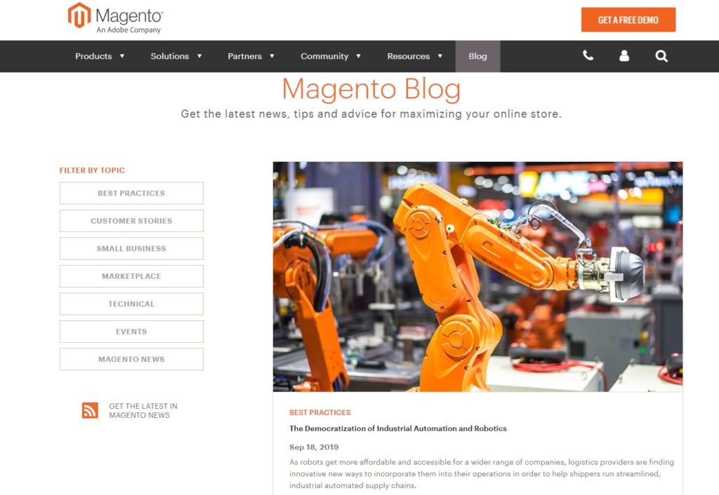 Magento 2 Blog