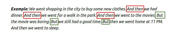 Consecutive Clauses - Repetition