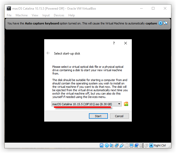 macOS Catalina, Oracle VM VirtualBox